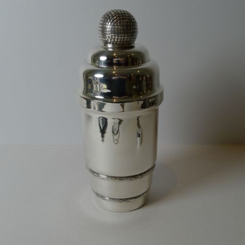 Vintage Novelty Golf Cocktail Shaker by James Dixon & Sons