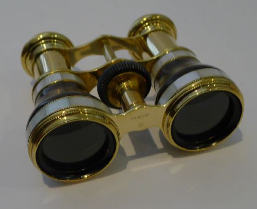 fig 1. Exceptional Pair Antique Opera Glasses by Colmont, Paris