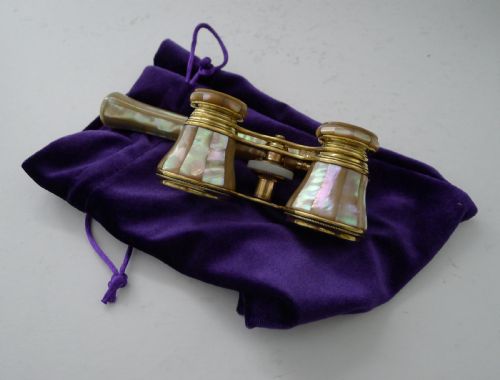 Fine Pair of Mother of Pearl Opera Glasses by Dolland, London