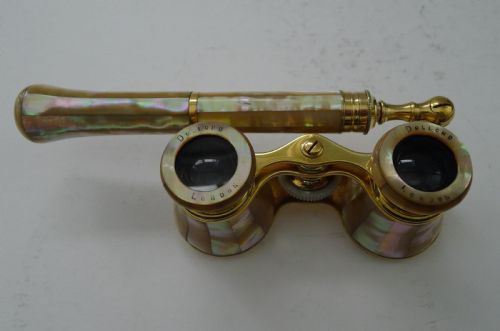 fig 1. Fine Pair of Mother of Pearl Opera Glasses by Dolland, London