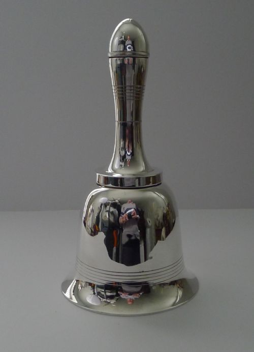 English Art Deco Novelty Cocktail Shaker by Asprey, London, Reg. For 1937