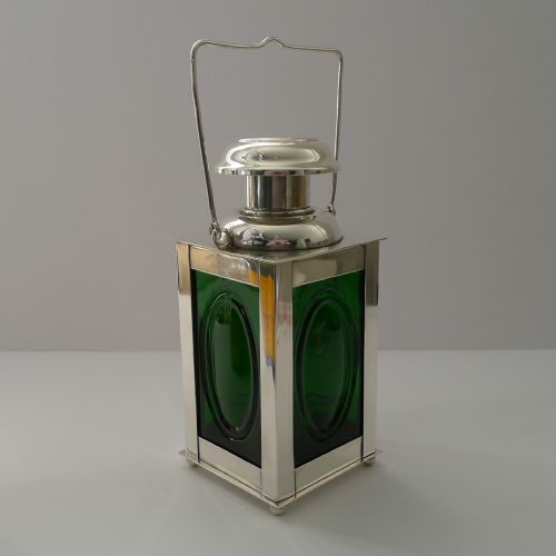Vintage Swedish Novelty Decanter - Nautical / Railway Signal Lantern C.1950
