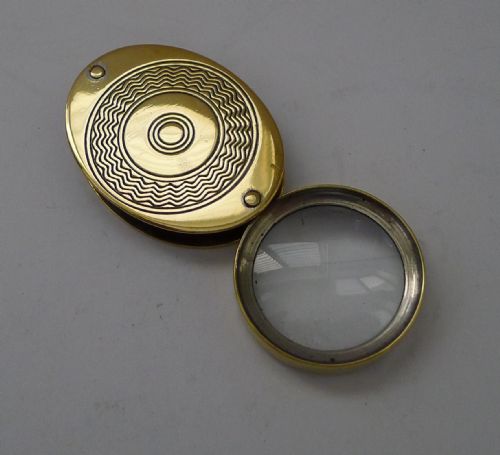 Large Decorative Folding Magnifying Glass / Loop C.1900