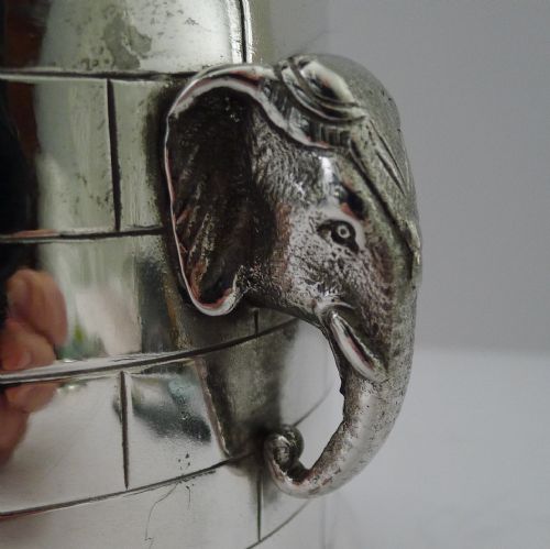 RARE ANTIQUE ENGLISH ELEPHANT AND CASTLE BISCUIT BOX C1890 - ADDITIONAL PHOTO 6