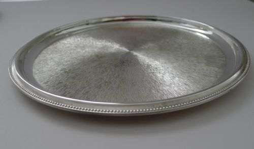 SMALL MODERNIST ENGLISH SILVER PLATED COCKTAIL TRAY C1960 - ADDITIONAL PHOTO 3