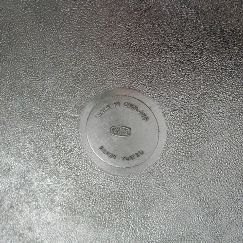 SMALL MODERNIST ENGLISH SILVER PLATED COCKTAIL TRAY C1960 - ADDITIONAL PHOTO 6