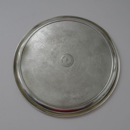 SMALL MODERNIST ENGLISH SILVER PLATED COCKTAIL TRAY C1960 - ADDITIONAL PHOTO 7