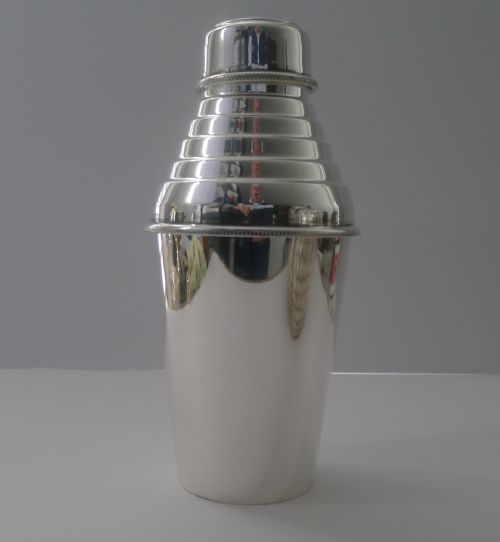 Hukin & Heath - Art Deco Silver Plated Cocktail Shaker C.1930