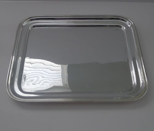 Fine Antique Silver Plated Cocktail Tray by Walker & Hall
