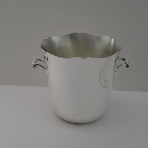 French Silver Plated Champagne Bucket / Wine Cooler by Ercuis, Paris