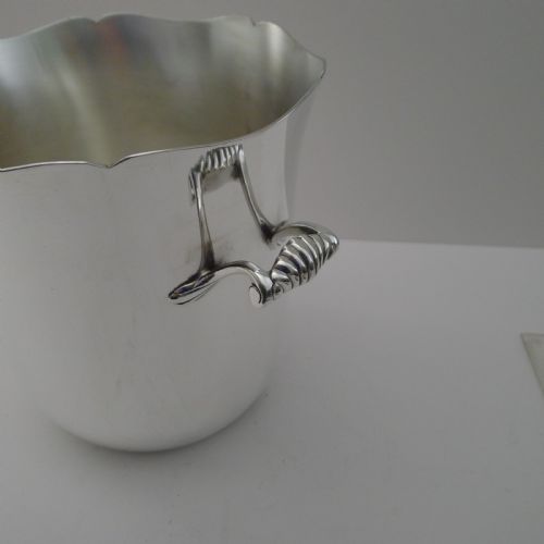 fig 1. French Silver Plated Champagne Bucket / Wine Cooler by Ercuis, Paris