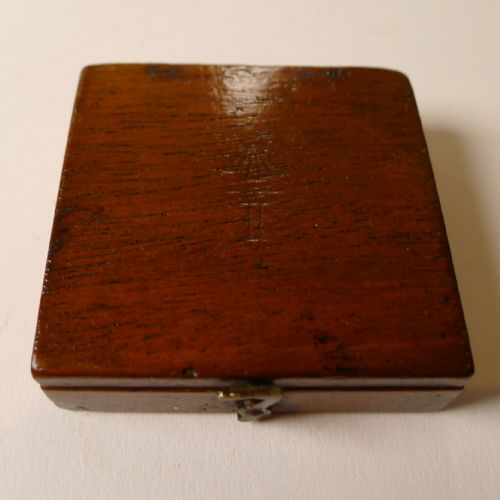 ANTIQUE ENGLISH MAHOGANY CASED COMPASS BY STANLEY LONDON - ADDITIONAL PHOTO 2