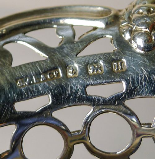 PAIR ENGLISH STERLING SILVER TORTOISESHELL BASKETS 1932 - ADDITIONAL PHOTO 1