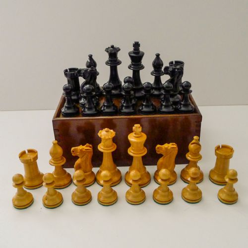 Antique English Chess Set C.1920