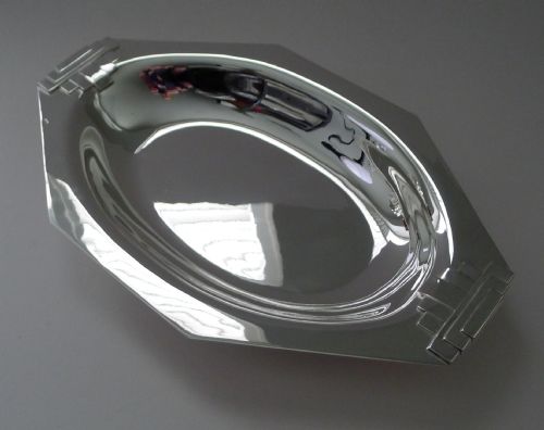 FRENCH SILVER PLATED ART DECO BREAD BASKET BOWL BY BRILLE PARIS - ADDITIONAL PHOTO 7