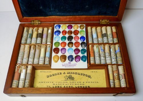 fig 1. Rare Brodie & Middleton Compendium of Artists’ Colors