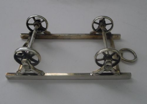 RARE ANTIQUE ENGLISH NOVELTY TOAST RACK WAGON CARAVAN REG 1879 - ADDITIONAL PHOTO 7