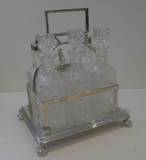 ANTIQUE ENGLISH SILVER PLATED CRUET SET C1880 - ADDITIONAL PHOTO 10