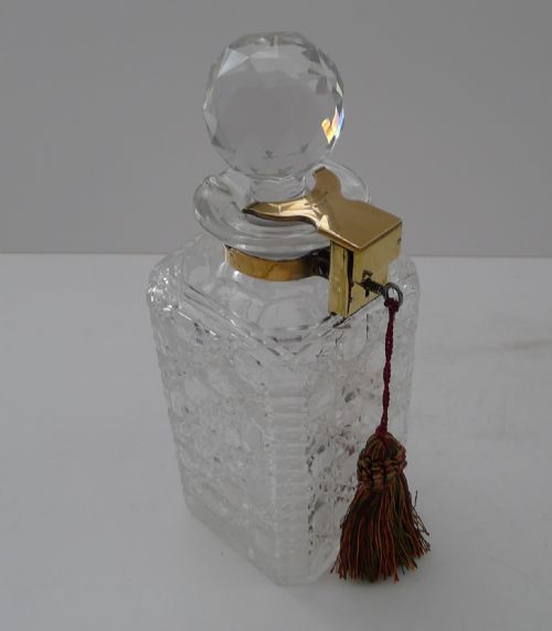 Betjemanns Patent Locking Spirit / Whisky Decanter C.1890