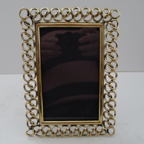 Stunning Antique English Brass Ring Picture Frame C.1890