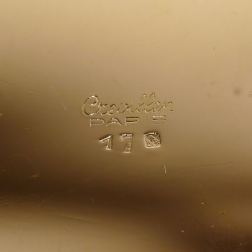 FRENCH MODERNIST SILVER PLATED CIGAR BOX BY CREVILLEN PARIS C1960 - ADDITIONAL PHOTO 1