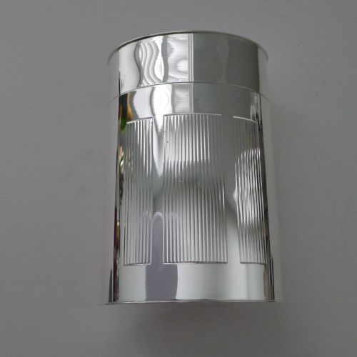 FRENCH MODERNIST SILVER PLATED CIGAR BOX BY CREVILLEN PARIS C1960 - ADDITIONAL PHOTO 6