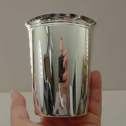 fig 1. Hermès Paris - Small Silver Plated Vase c.1960