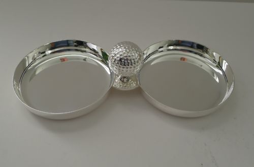fig 1. Hermes, Paris, Rare Double Golf Vide Poche / Trays c.1960