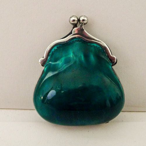 Gucci, Italy - Solid / Sterling Silver and Enamel Pill Box C.1950