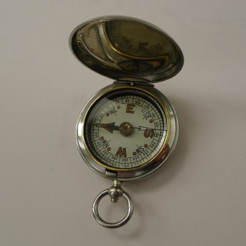 Ww1 British Officers Military Pocket Compass by F.darton & Co - 1917