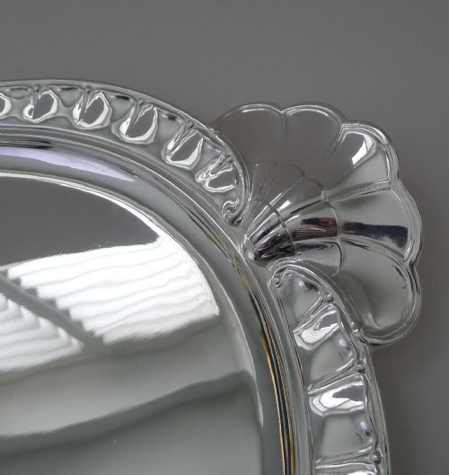CHRISTOFLE PARIS RARE GRAND ART DECO TRAY C1940 - ADDITIONAL PHOTO 2