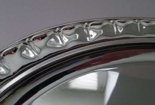 CHRISTOFLE PARIS RARE GRAND ART DECO TRAY C1940 - ADDITIONAL PHOTO 3