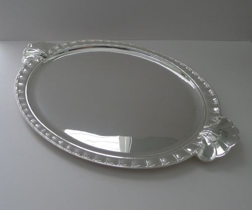 CHRISTOFLE PARIS RARE GRAND ART DECO TRAY C1940 - ADDITIONAL PHOTO 6