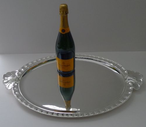 CHRISTOFLE PARIS RARE GRAND ART DECO TRAY C1940 - ADDITIONAL PHOTO 8