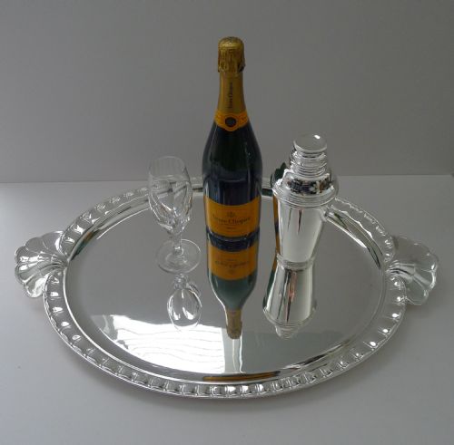 CHRISTOFLE PARIS RARE GRAND ART DECO TRAY C1940 - ADDITIONAL PHOTO 10