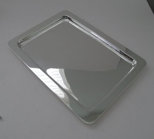 ANTIQUE ENGLISH SILVER PLATED COCKTAIL TRAY BY JOHN COLLYER CO C1920 - ADDITIONAL PHOTO 1