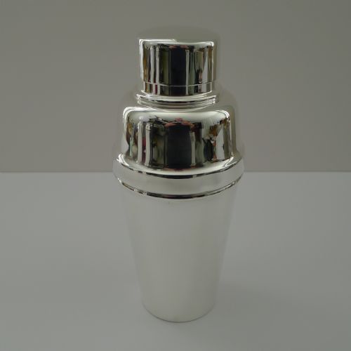 Art Deco Cocktail Shaker with Lemon Squeezer by Mappin & Webb