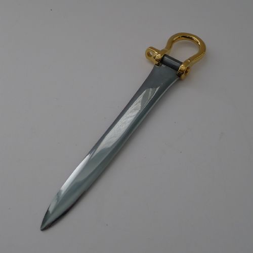 fig 1. Hermes, Paris - Equestrian Letter Opener - Horse Spur c.1960