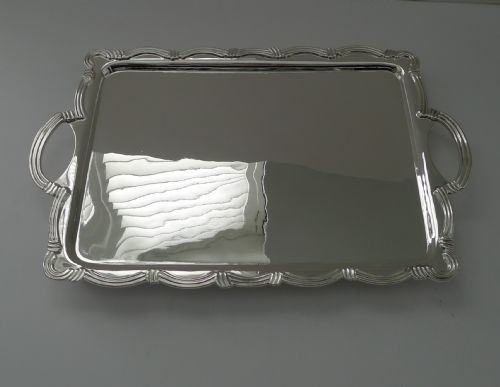Silver Plated Cocktail Tray by Goldsmith's & Silversmith's Co. Ltd. C.1930