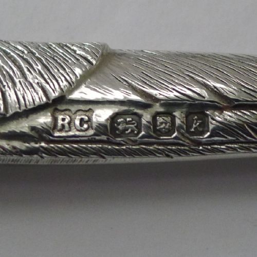QUALITY VINTAGE SOLID STERLING SILVER LETTER OPENER PHEASANT - ADDITIONAL PHOTO 5