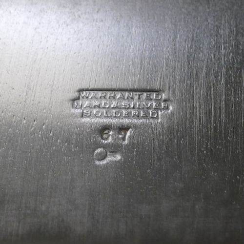 ANTIQUE SQUARE SILVER PLATED COCKTAIL DRINKS TRAY BY WALKER HALL C1920 - ADDITIONAL PHOTO 5