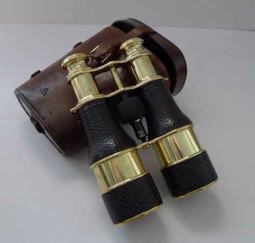 Pair Ww1 Binoculars and Case, British Officer's Issue, 1916, Colmont, Paris