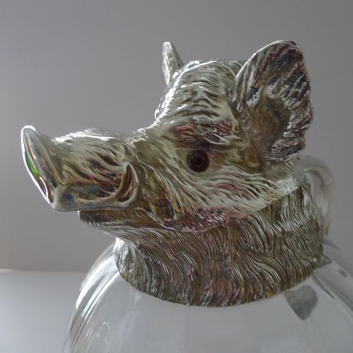 MIDCENTURY MODERN BOARS HEAD PITCHER JUG BY VALENTI - ADDITIONAL PHOTO 6