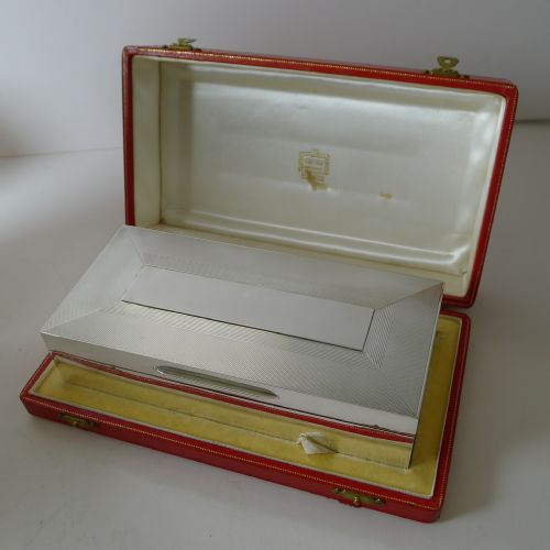 fig 1. Cartier Retailed Solid Sterling Silver Cigar Box - 1961