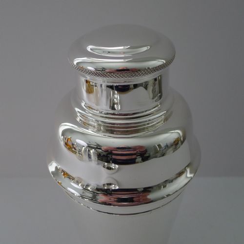 fig 2. Asprey, London, Large 1 1/2 Pint Cobbler Cocktail Shaker c.1930