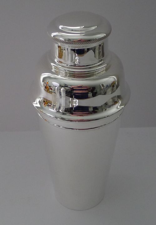 fig 3. Asprey, London, Large 1 1/2 Pint Cobbler Cocktail Shaker c.1930