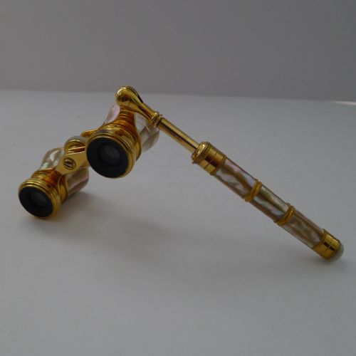 ANTIQUE OPERA GLASSES MOTHER OF PEARL C1900 SIGNED IRIS PARIS - ADDITIONAL PHOTO 7