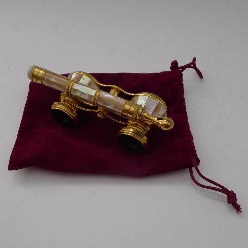 ANTIQUE OPERA GLASSES MOTHER OF PEARL C1900 SIGNED IRIS PARIS - ADDITIONAL PHOTO 8