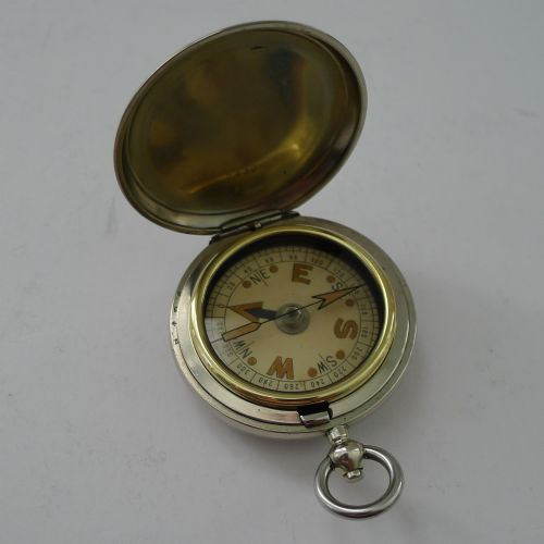 Antique English Ww1 Military Issued Compass - 1917