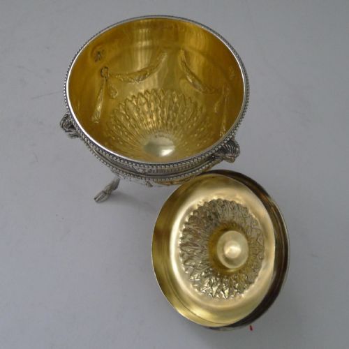 TOP QUALITY ENGLISH SOLID SILVER TEA CADDY BY GOLDSMITHS AND SILVERSMITHS CO - ADDITIONAL PHOTO 9